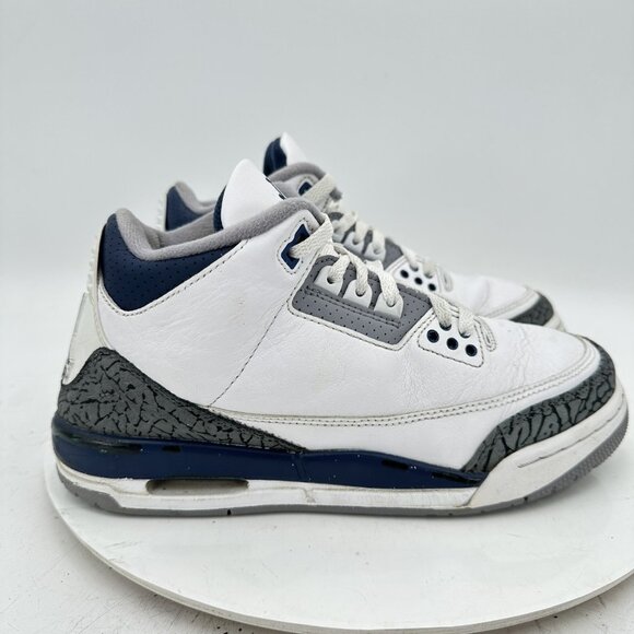 Nike Air Jordan 3 Youth Size 6.5Y Women 8 DM0967-140 Midnight Navy Training Shoe - Picture 2 of 12